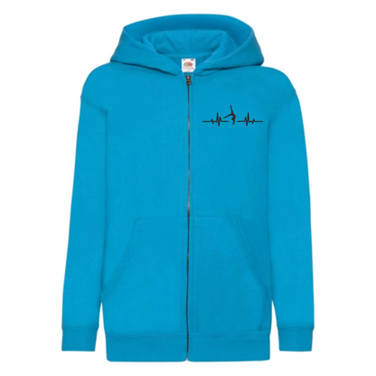 Kapuzenjacke türkis EKG its my LIFE