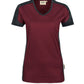 Hakro Damen V-Shirt Contrast No. 190 Mikralinar