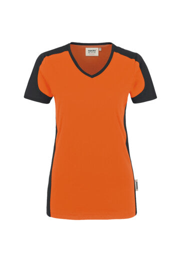 Hakro Damen V-Shirt Contrast No. 190 Mikralinar