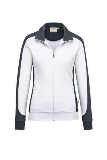 Hakro Damen Sweatjacke Contrast No. 277 Mikralinar
