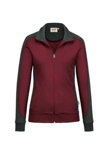 Hakro Damen Sweatjacke Contrast No. 277 Mikralinar