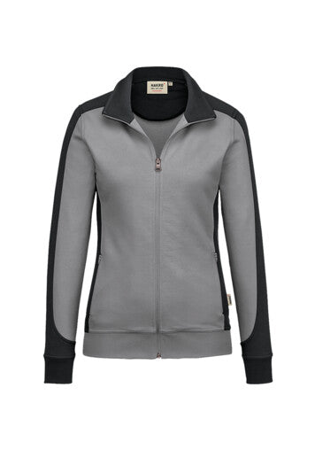Hakro Damen Sweatjacke Contrast No. 277 Mikralinar
