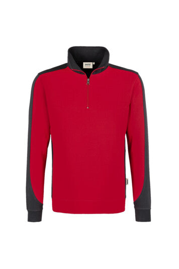 Hakro Zip-Sweatshirt Contrast No. 476 Mikralinar