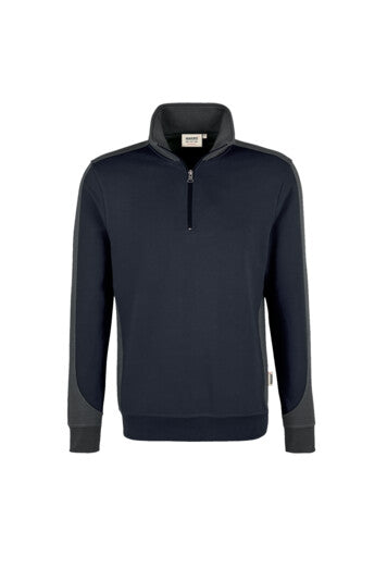 Hakro Zip-Sweatshirt Contrast No. 476 Mikralinar