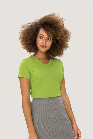 Hakro Damen V-Shirt Coolmax No. 187